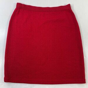 St. John Collection By Marie Gray Womens Red Santana Knit Skirt Size 4